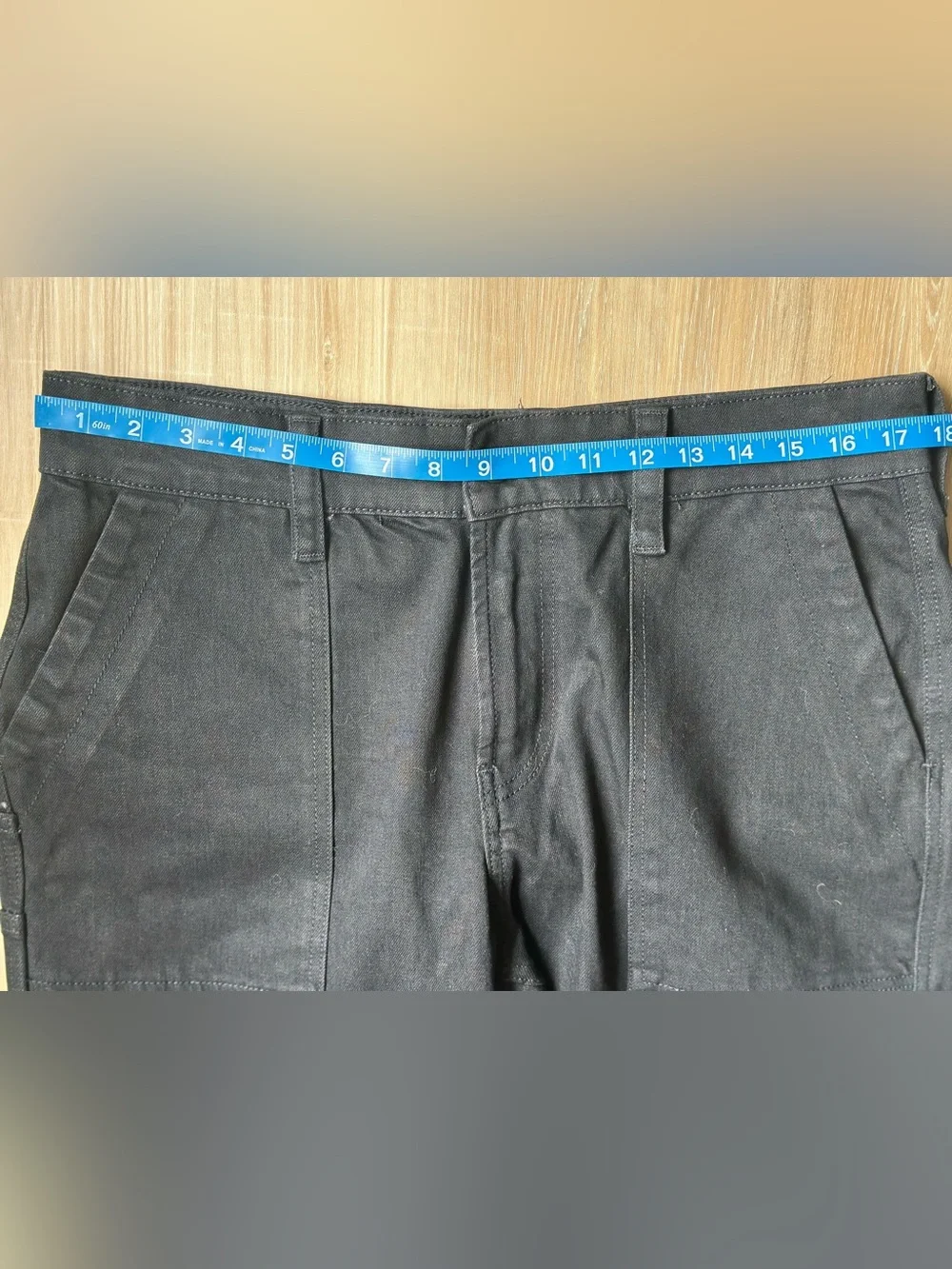 Sa1nt Black Twill Shorts 6247-Smp Heavy Duty Dyneema Moto Work Shorts 34